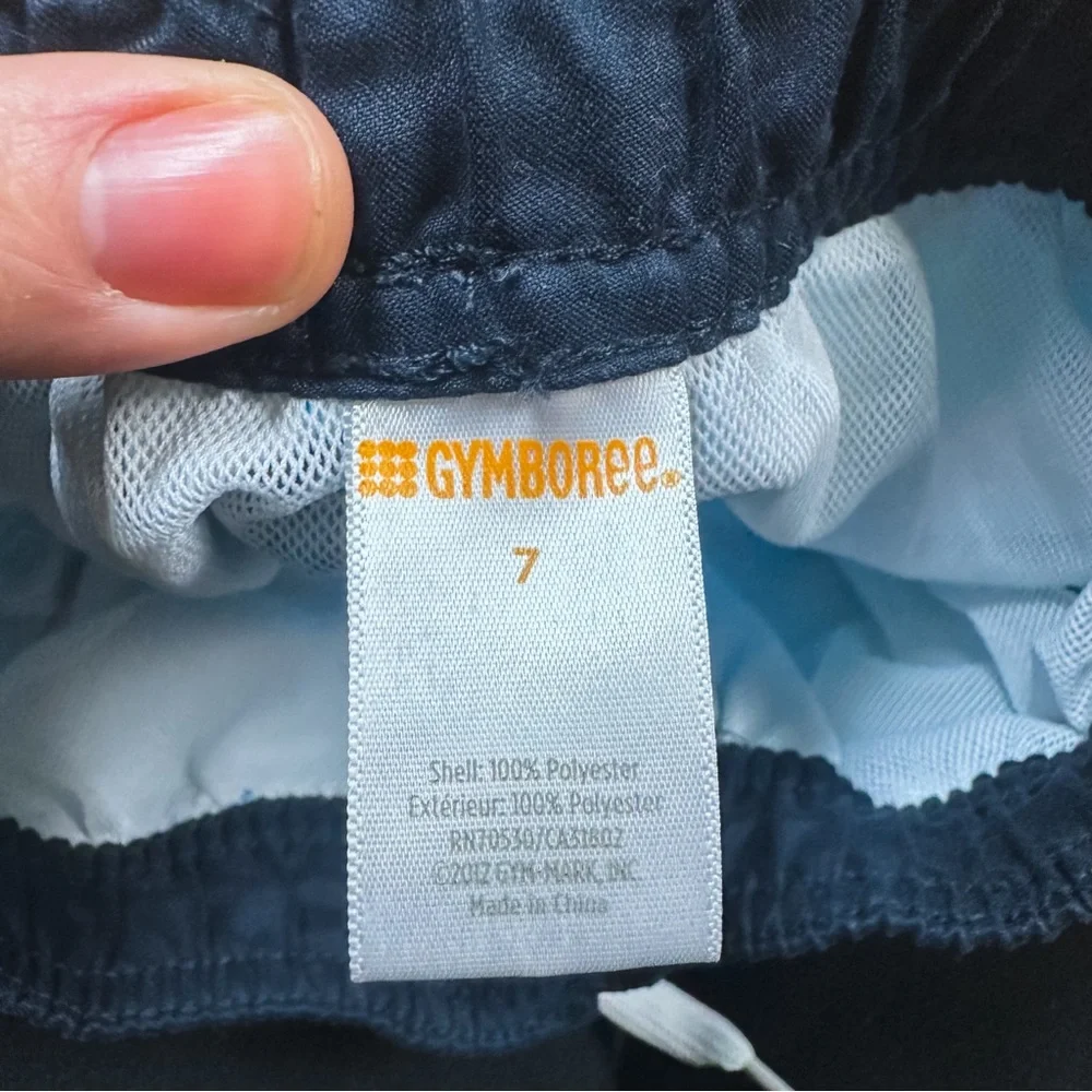 Gymboree Blue Whale Graphic Swim Trunks Boys Size 7